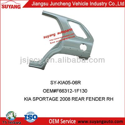 CAR METAL MUDGUARD SPORTAGE 2008 REAR FENDER