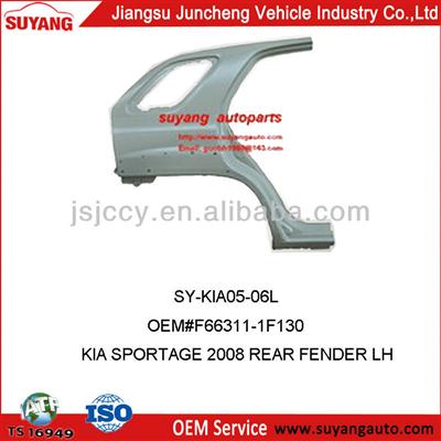 CAR STEEL MUDGUARD SPORTAGE 2008 REAR FENDER