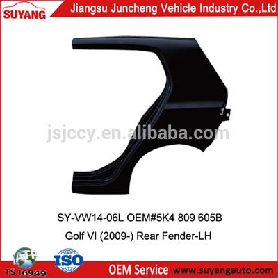 SUYANG GOOD PRICE AUTO BODY PARTS LAPPET VW GOLF VI REAR FENDER