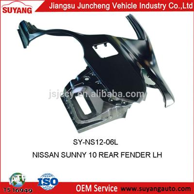 SUYANG GOOD QUALITY CAR ACCESSORIES METAL PARTS NISSAN SUNNY 2010 REAR FENDER