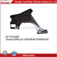 2007-2009 Toyota Corolla Rear Fender For Replacement