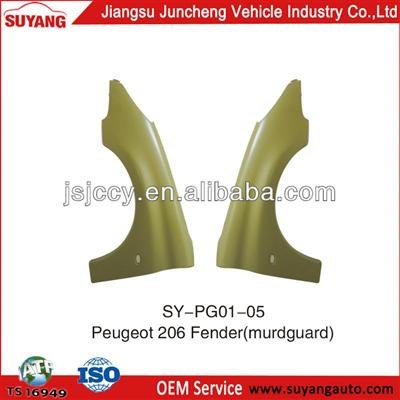 Replacement Peugeot 206 Car Spare Parts Front Fender