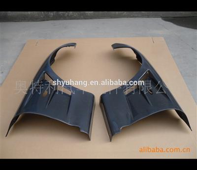 Front Fenders (pair) CF For Mazda RX7 FD3S BN-Sports Style +30mm Carbon Fiber