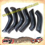 Reinforced plastic Black ABS material 4x4 offroad wheel arch fender flares for cherokee xj