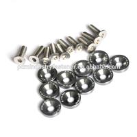 m6 (10sets/bag)stainless steel screw aluminum alloy anodized titanium bumper countersunk fender washer