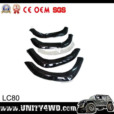 Auto truck accessories 4x4 ABS fender flares wheel trim wheel arch flare for Land Cruiser 80