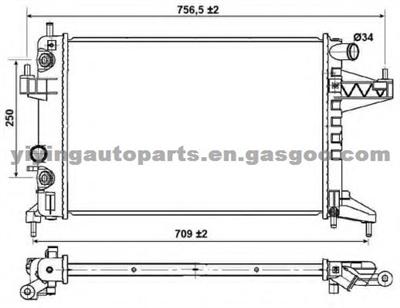 Radiator For Opel Tigra Twintop