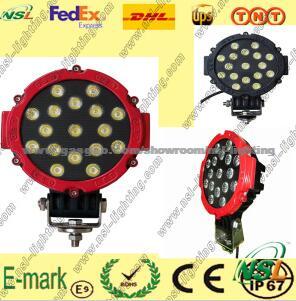17PCS*3W LED Work Light, IP67 LED Work Light, 6000k LED Work Light For Trucks