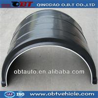 Plastic trailer mudguard flap