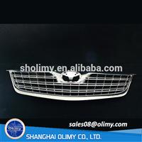 China customized chrome-plated plastic injection auto front grill with car logo