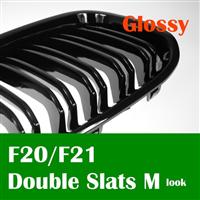sale 2015 New Top Fasion Front Radiation Kidney Grille for 1 Series F20 F21 Double Slats M Look