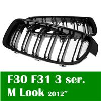 On Sale Shiny Black M3 look Double slat for BMW F30 grill 3 series 2012 2015