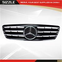 Plastic Black Front Grille For Mercedes W203 CL 2000-2006