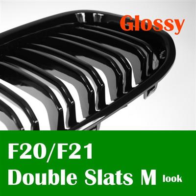 sale 2015 New Top Fasion Front Radiation Kidney Grille for 1 Series F20 F21 Double Slats M Look