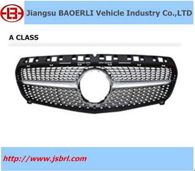 Front Diamond Silver Grille for A class GRILLE