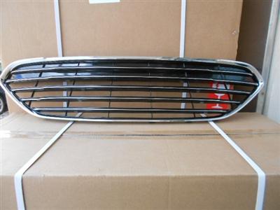 FRONT UPPER GRILL FORD FIESTA 2013 PAINTED BLACK/CHROMED