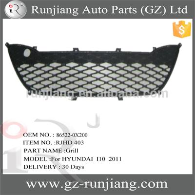 factory direct sale auto front bumper grille oe:86522-0X200 for HYUNDAI I10 2011