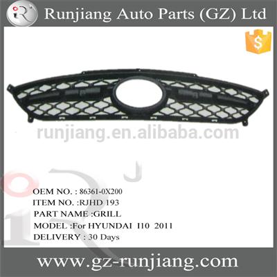 86361-0X200 Auto front bumper grille for HYUNDAI I10 2011