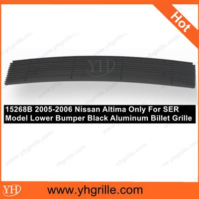 Auto part 2005-2006 Ni-ssan Altima Only For SER Model Lower Bumper Black Aluminum Billet Grille