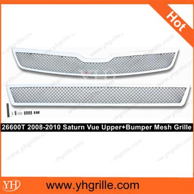 Auto Parts 2008-2010 Saturn Vue Main Upper + Lower Bumper Wire Mesh Grille