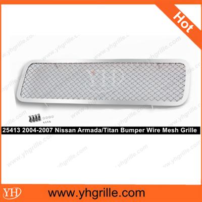 2004-2007 Ni-ssan Armada /2004-2014 Ni-ssan Titan Lower Bumper Wire Mesh Grille