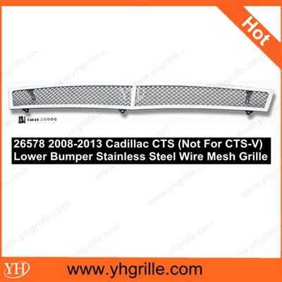 Auto Accessories Factory Sale Fits 2008-2013 Cadillac CTS Bumper Stainless Steel Car Mesh Grille