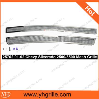 Best Selling 2001-2002 Chevy Silverado 2500/2001-2002 Chevy Silverado 3500 Stainless Steel Main Upper Mesh Car Grille