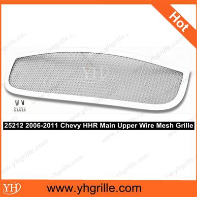 2006-2011 Chevy HHR Chrome Replacement Car Bumper Main Upper Front Car Grille With Stainless Steel Metal Wire Mesh