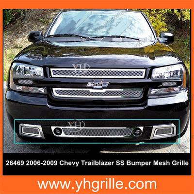 Stainless Steel Wire Mesh 2006-2009 Trailblazer Car Chrome Front Grille For Chevy