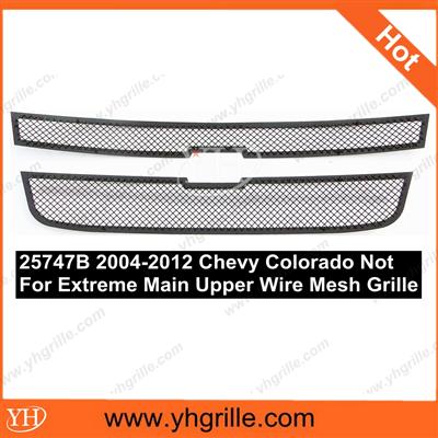 2004-2012 Chevy Colorado Not For Extreme Main Upper Black Auto Front Car Mesh Grille