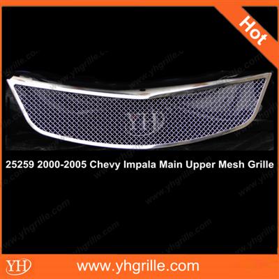 Auto Stainless Steel Grille For 00-05 Year Chevy Car Impala Model WIth Wire Mesh Chrome Color