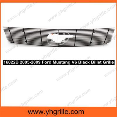 With Logo Show Ford Mustang V6 Auto Accessories Front Alumnium Grille