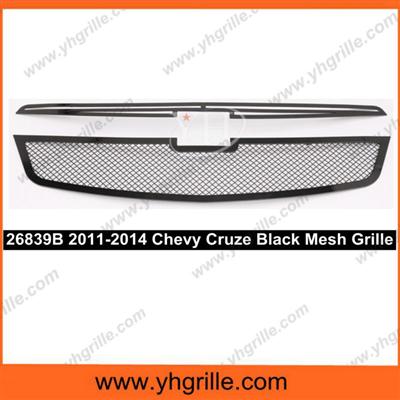 2011-2014 Chevy Cruze Main Upper Black Wire Mesh Grille