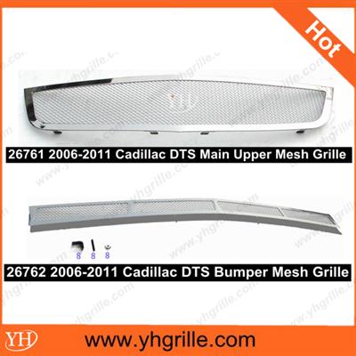 Hot sale Cadillac DTS Upper+Bumper car front Mesh Chrome Grille for sale