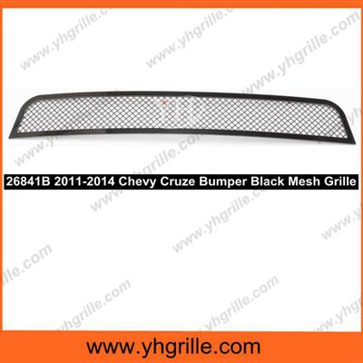 suitable for 2011-2014 Chevy Cruze Not for RS Package and Turbo Bumper Black Stainless Mesh car Grill