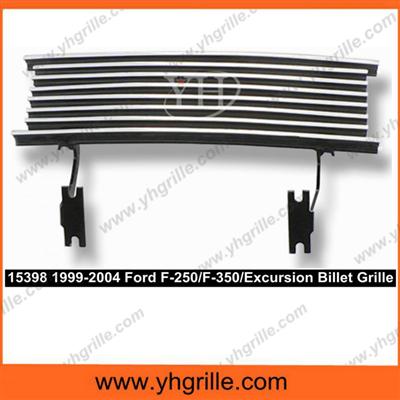 Short Style Fits 1999-2004 F-O-R-D F-250/F-350/Excursion SD Bumper Billet Grille