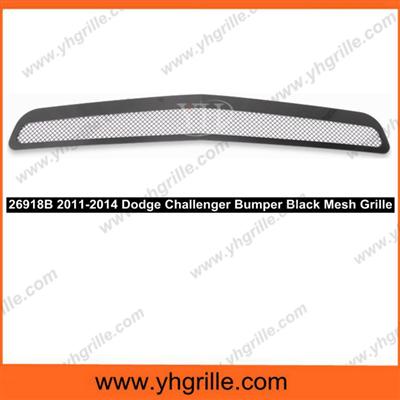 suitable for 2011-2014 Dodge Challenger Bumper Black Stainless Mesh car Grill