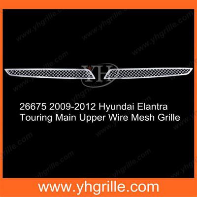 2009-2012 Hyundai Elantra Touring Stainless Steel Main Upper Front Grille