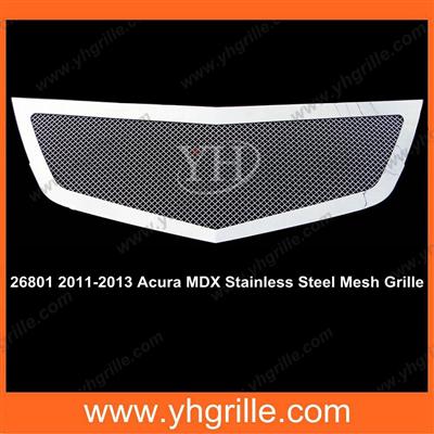 For 2010-2013 MDX Stainless Steel Main Upper Car Front Grille