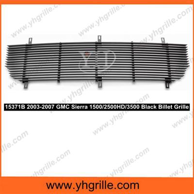 03-07 GMC Sierra 3500 Main Upper Black Billet Car Grilles