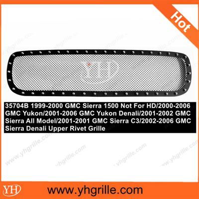 2000-2006 GMC Yukon/Denali 2002-2006 Sierra Denali Stainless Rivet Grille