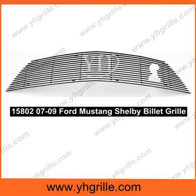 Aluminum Fits 07-09 Ford Mustang Shelby Horizontal Billet Grille Insert