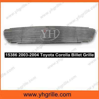 Aluminum Material Fits 03-04 Toyota Corolla Auto Bumper Front Billet Grille