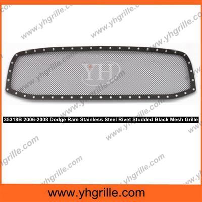 Fits 2006-2008,Dodge Ram,universal auto/car accessories Stainless Steel Rivet grille