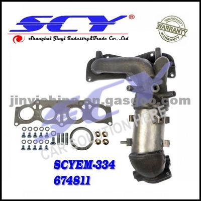 Exhaust Manifold W/Catalytic Converter For Toyota Camry Solara 2.4L 02-06 25051-0H011 250510H011 25051-0H040 250510H040 674-811 674811