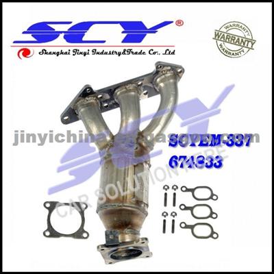 Exhaust Manifold With Integrated Catalytic Converter For S80 2.9L-L6 02-04 8603064 86030640 674-833 674833