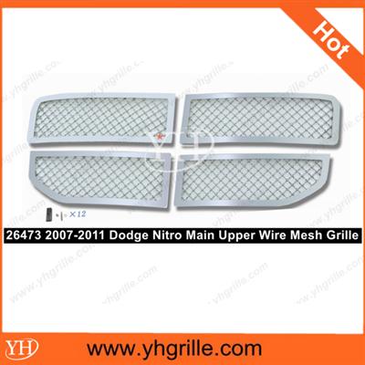 2007-2011 Dodge Nitro Upper Chrome Mesh Grille