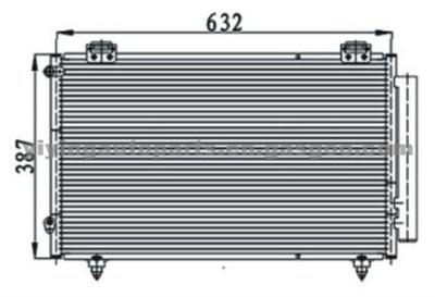 Condenser For Toyota Corolla 03 - 04