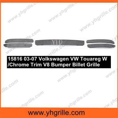 Volkswagen VW car grille Touareg W/Chrome Trim V8 Bumper Billet Grille made in china