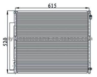 Condenser For Toyota 2TR 88461-60090,88461-60091